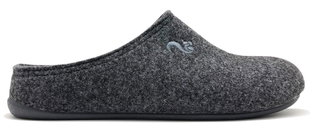 thies Pantoffel PET Slipper (weicher Filz) anthrazitgrau Hausschuhe Damen
